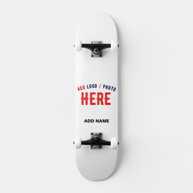 MODERNE, STYLISCH ZOLLBARE WEISSE, ÜBERPRÜFT MARKI SKATEBOARD (Vorderseite)