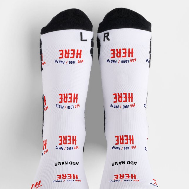 MODERNE, STYLISCH ZOLLBARE WEISSE, ÜBERPRÜFT MARKI SOCKEN (Oben)
