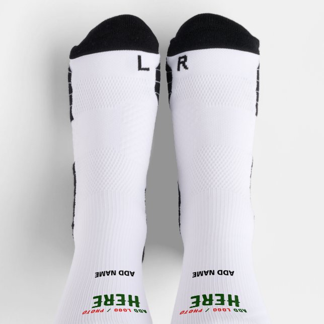 MODERNE, STYLISCH ZOLLBARE WEISSE, ÜBERPRÜFT MARKI SOCKEN (Oben)