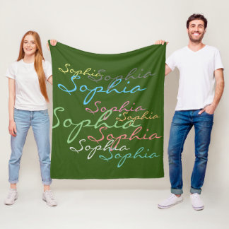 Moderne, stylische, maximalistische Individuelle N Fleecedecke