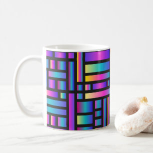 Moderne Stylische Muster - Mode Geometrie Tartan Kaffeetasse