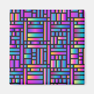 Moderne Stylische Muster - Mode Geometrie Tartan Magnet