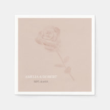 Moderne, subtile Blush Pink Hochzeit