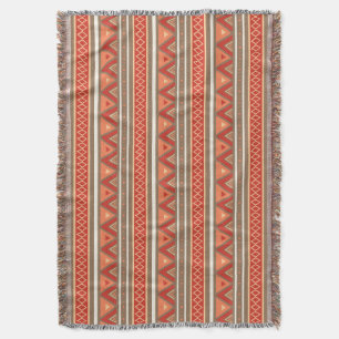 Moderne Südwestgeometrie, Taupe & Orange Decke