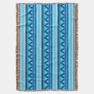 Moderne südwestliche Geometrie, Blau und Türkis Decke