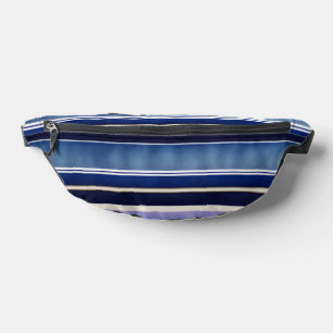 Moderne Summer Navy Blue Boat Stripes Collection Bauchtasche