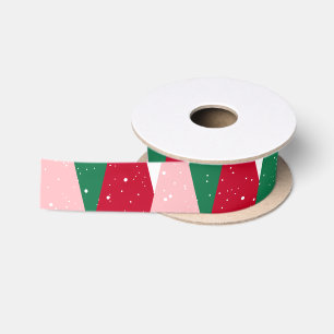 Moderne Süße Farbige Weihnachten Satinband