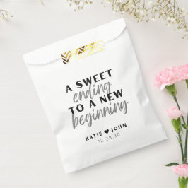 Moderne, süße Hochzeit für einen Neuanfang Geschenktütchen