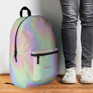 Moderne süße holografische Teenie-Mädchen-Accessoi Bedruckter Rucksack