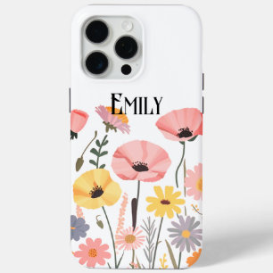 Moderne süße rosa Frühlingsblumen Case-Mate iPhone Hülle