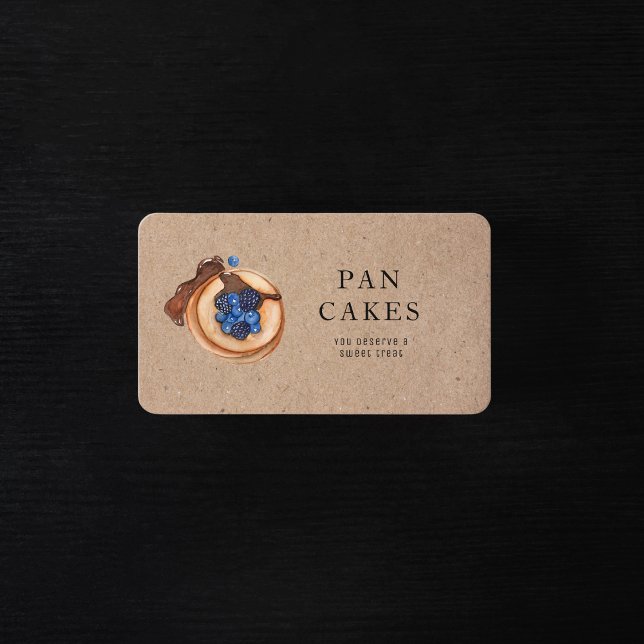Moderne Süßigkeiten Pancake Bäckerei Beruflich Bus Visitenkarte (Von Creator hochgeladen)