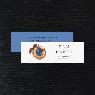 Moderne Süßigkeiten Pancake Bäckerei Beruflich  Mini Visitenkarte