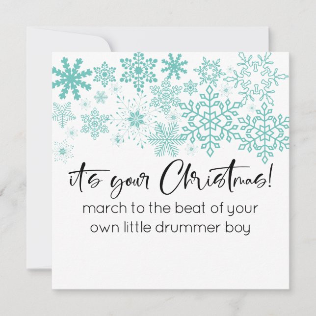 Moderne SVG Schneeflocken Es ist Ihre Weihnachtsze (Vorderseite)