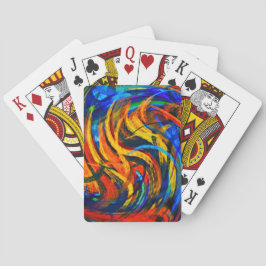 Moderne Swirl Abstrakt Art #11 Spielkarten