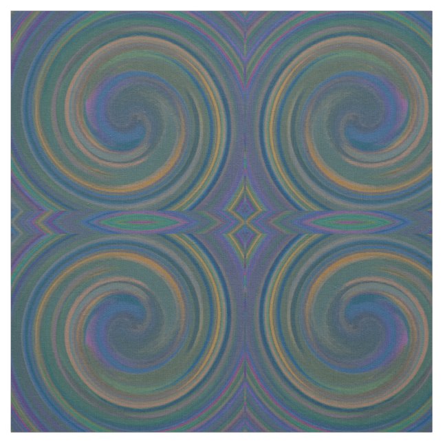 Moderne Swirl Abstrakt Art #22 Stoff (Muster)