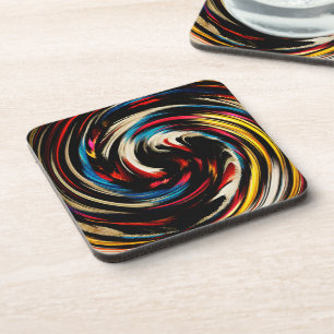 Moderne Swirl Abstrakt Art #23 Getränkeuntersetzer