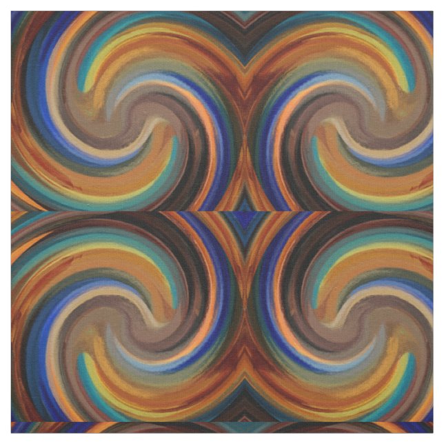 Moderne Swirl Abstrakt Art #24 Stoff (Muster)