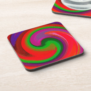 Moderne Swirl Abstrakt Art #29 Getränkeuntersetzer
