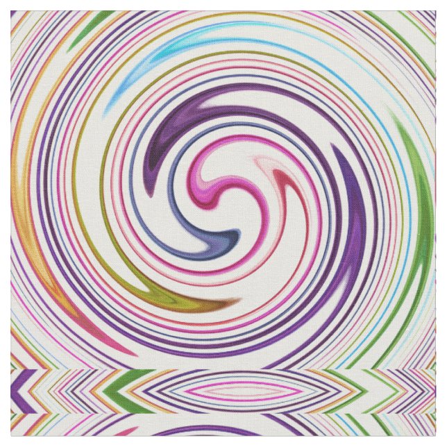 Moderne Swirl Abstrakt Art #2 Stoff (Nahaufnahme)