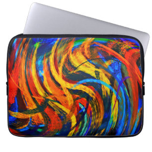 Moderne Swirl-Abstrakte Kunst #11 Laptopschutzhülle