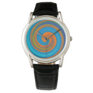 Moderne Swirl-Abstrakte Kunst #17 Armbanduhr