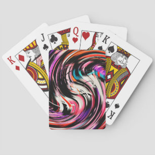 Moderne Swirl-Abstrakte Kunst #24 Spielkarten