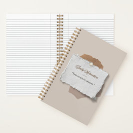 Moderne tägliche Motivation weiches, blasses Treib Notizbuch