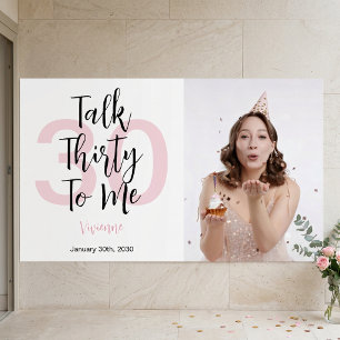Moderne Talk Thirty To Me Pink 30. Geburtstagsfeie Poster