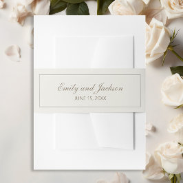 Moderne Tan Cream Script Wedly Bly Band