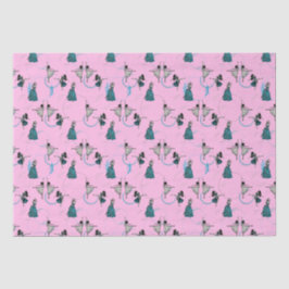 Moderne Tänzer geben Wrap-Set Seidenpapier