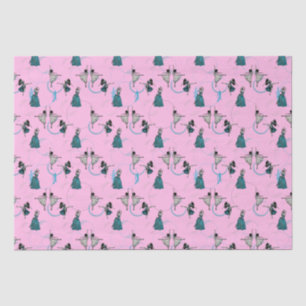 Moderne Tänzer geben Wrap-Set Seidenpapier