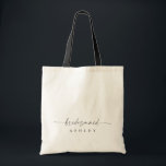 Moderne Tasche Personalisiert Name Bridesmaid<br><div class="desc">Dies ist eine moderne minimale personalisierte Bräunungstasche. Editieren Sie die meisten Texte und Farben,  um dieses minimale Geschenk für Ihre Veranstaltung und Ihren persönlichen Stil zu machen. Wählen Sie einfach in der Symbolleiste "Bearbeiten mit dem Entwurfstool" aus:)</div>