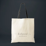 Moderne Tasche Personalisiert Name Bridesmaid<br><div class="desc">Dies ist eine moderne minimale personalisierte Bräunungstasche. Editieren Sie die meisten Texte und Farben,  um dieses minimale Geschenk für Ihre Veranstaltung und Ihren persönlichen Stil zu machen. Wählen Sie einfach in der Symbolleiste "Bearbeiten mit dem Entwurfstool" aus:)</div>
