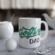 Moderne Tasse des Vatertages für Golfer-Vater