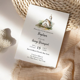 Moderne Taufe Religiöse Veranstaltung Einladung