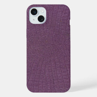 Moderne Taupe Croc Leather Textur iPhone 15 Plus Hülle