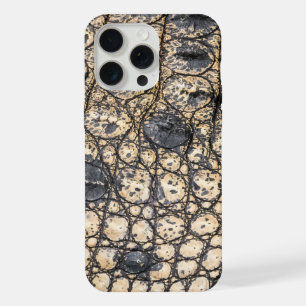 Moderne Taupe Croc Leather Textur iPhone 15 Pro Max Hülle