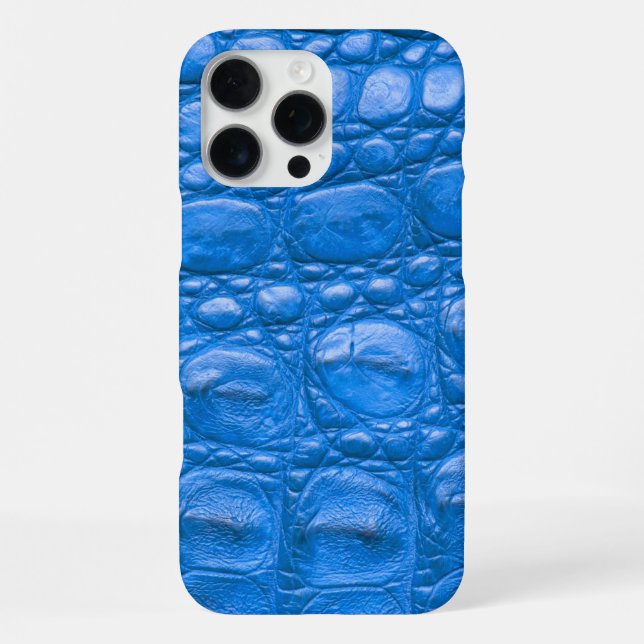 Moderne Taupe Croc Leather Textur iPhone 16 Pro Max Hülle (Rückseite)