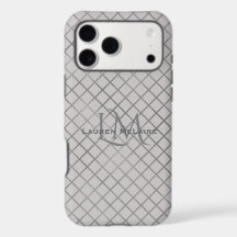 Moderne Taupe-Grau-Diamant-Monogramm-Branding-Opti