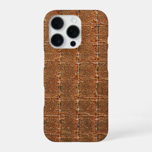 Moderne Taupe-Krokodilleder-Textur iPhone 16 Pro Hülle