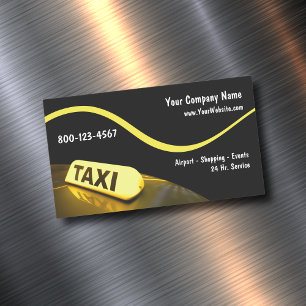 Moderne Taxi-Geschäftskarten Magnetische Visitenkarte
