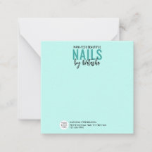 Moderne Teal-Logo NAGELTECHNIKERIN