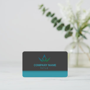 Moderne Teal- und schwarze Digital-Marketing-QR-Co Visitenkarte