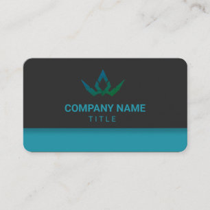 Moderne Teal- und schwarze digitale Marketing-QR-C Visitenkarte