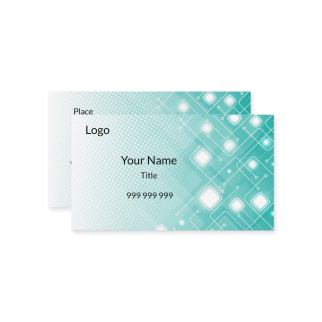 Moderne Technik Visitenkarte (Vorderseite/Rückseite Beispiel)