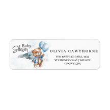 Moderne Teddy Bear Baby Boy Dusche