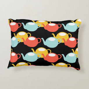 Moderne Teekannen Muster Zierkissen