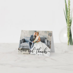 Moderne tendance amour Merci Mariage Note