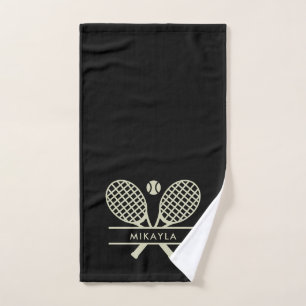 Moderne Tennisvereins-Mannschaftsspieler-Name Benu Handtuch