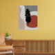 Moderne Terracotta Abstrakt Botanische Landschaft Poster (Living Room 2)
